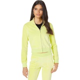 Juicy Couture Mock Neck Velour Zip Front