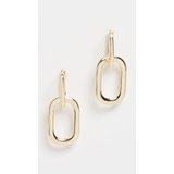 Jules Smith Double Layer Smooth Oval Drop Earrings