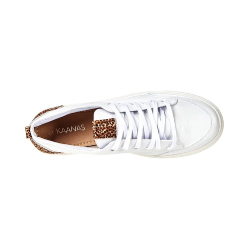  KAANAS Paris Lace-Up Sneaker with Contrast Heel