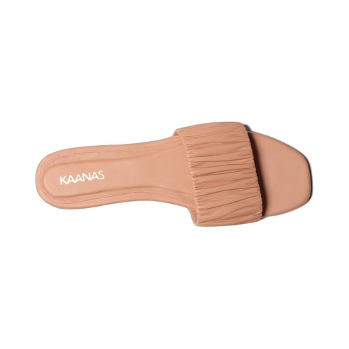  KAANAS Pekan Ruched Leather Slide