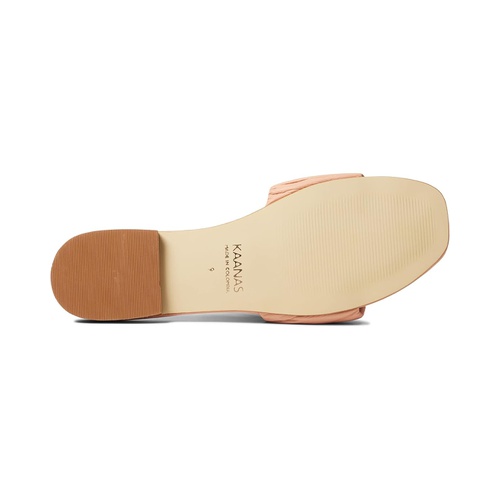  KAANAS Pekan Ruched Leather Slide