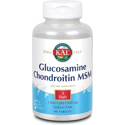  KAL Glucosamine Chondroitin Msm Tablets, 90 Count