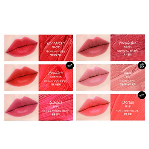  [KARADIUM] Movie Star Air Mousse Velvet 4g - High Adherence Velvet Texture Long Lasting Lip Tint, Matte Finish with Moisturizing, Daily Lip Makeup (#5 Celebrity)