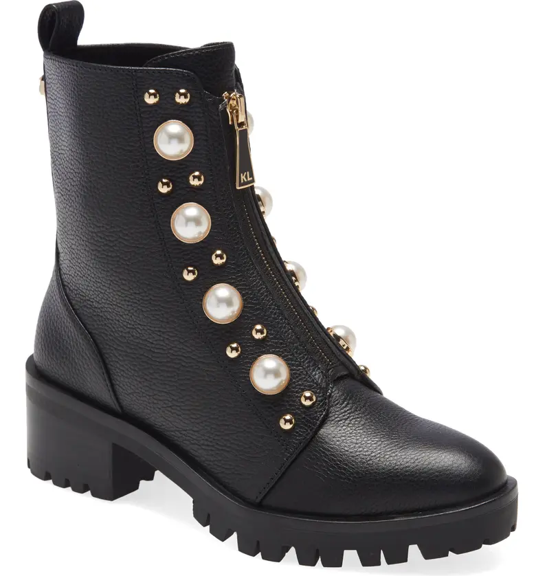 Karl Lagerfeld Paris Payzlee Lug Sole Boot_BLACK