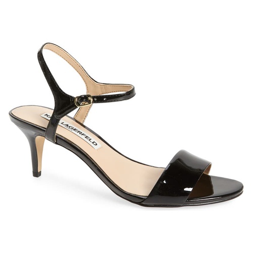  Karl Lagerfeld Paris Demas Sandal_BLACK PATENT LEATHER