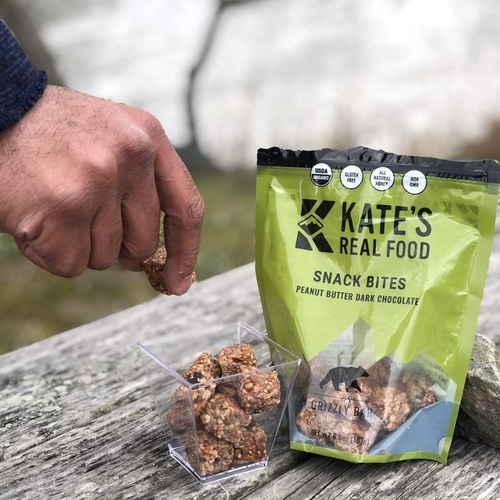  KATES Kate’s Real Food Organic Granola Bites, Non-GMO, All-Natural Ingredients, Gluten-Free and Soy-Free Healthy Snack with Natural Flavors, Peanut Butter and Dark Chocolate (Pack of 2)