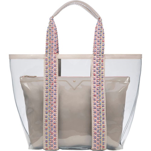  Kelly Wynne Bring on the Beach Clear Tote_TAUPE/ GREY