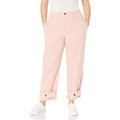 KENDALL + KYLIE Womens Belted Ankle Twill Pants