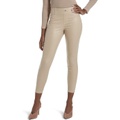 KENDALL + KYLIE Womens Front Yoke Coated Twill Cropped Midi Legging