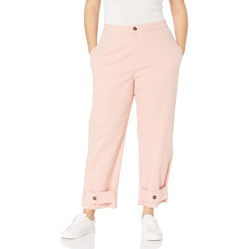  KENDALL + KYLIE Womens Belted Ankle Twill Pants