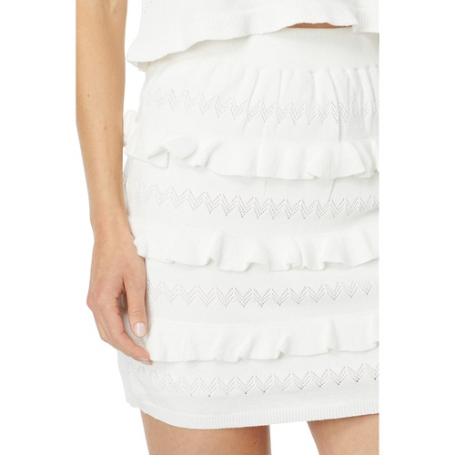  KENDALL + KYLIE Eyelet Ruffle Skirt