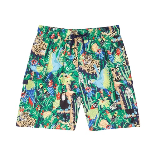 겐조 Kenzo Kids Jungle Print Shorts (Toddleru002FLittle Kids)