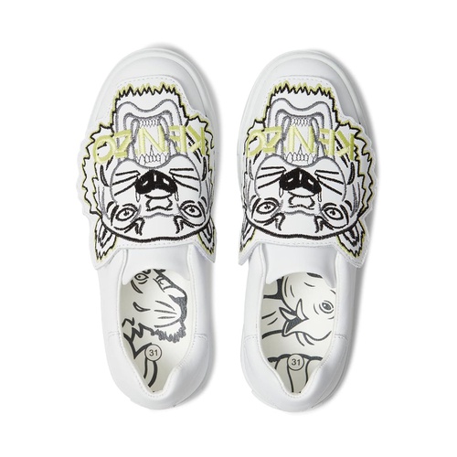 겐조 Kenzo Kids Tiger Leather Sneakers (Little Kid)