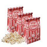 Keriqi Popcorn Bags, 2 oz Flat Bottom Paper Popcorn Bags for Family Movie Night Baseball Themed Carnival Birthday Party 100 Pcs