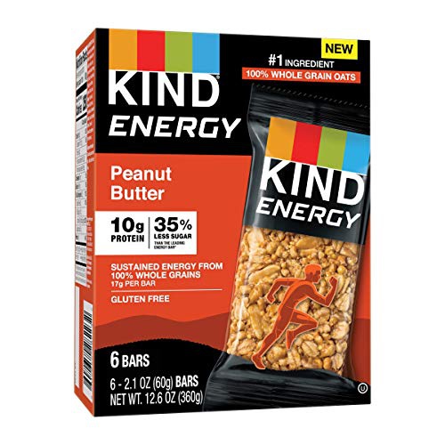  KIND Energy Bar Gluten Free Low Sugar Peanut Butter, 30 Count