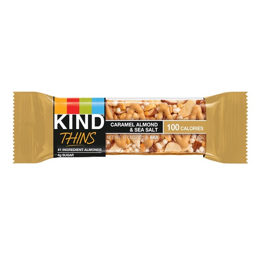  KIND, Thins Gluten Free 100 Calories., Caramel Almond & Sea Salt, 60 Count