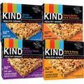 KIND Healthy Whole Grains Granola Snack Bars, (Count 4) Variety Pack with Peanut Butter and Dark Chocolate, Vanilla Blueberry, Oats & Honey and Maple Pumpkin Seeds Flavors