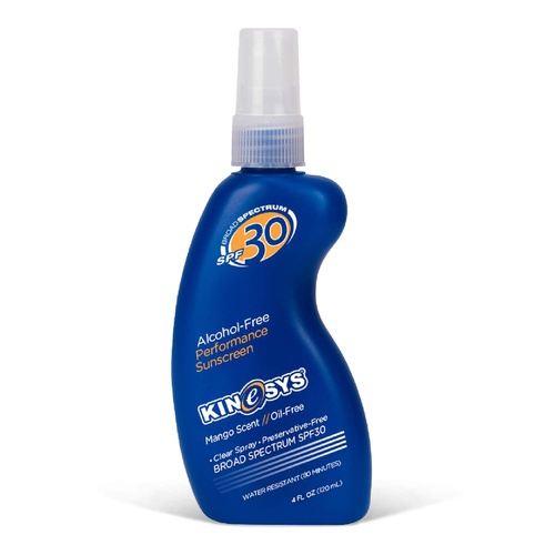  KINeSYS Performance Sunscreen SPF 30 Mango Scent Spray Sunscreen, Mango Scent (SPF 30), 4 Fl Oz