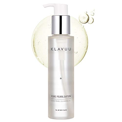  KLAVUU Pure Pearlsation Divine Pearl Cleansing Oil 150ml (5.1 fl.oz.) - Deep Pore Cleansing with Premium Pearl Extract, Skin Shine and Clearing, One Step Makeup Cleanser