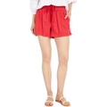 KUT from the Kloth Smocked Waistband Stretch Linen Shorts with Drawcord & Porkchop Pockets