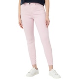 KUT from the Kloth Connie High-Rise Fab AB Ankle Skinny-Raw Hem in Bubble Gum