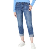 KUT from the Kloth Amy Crop Straight Leg - Roll-Up Fray in Imitate