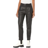 KUT from the Kloth Lessie - Coated Denim High-Waist Pleated Pants