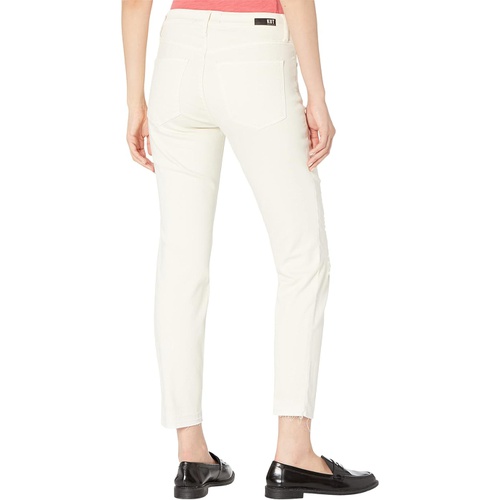  KUT from the Kloth Rachael High-Rise Fab AB Mom Released Hem in Ecru