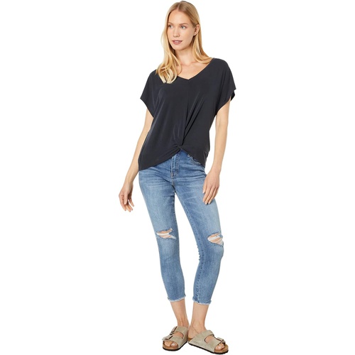  KUT from the Kloth Connie High-Rise Fab AB Crop Fray Hem in Statement