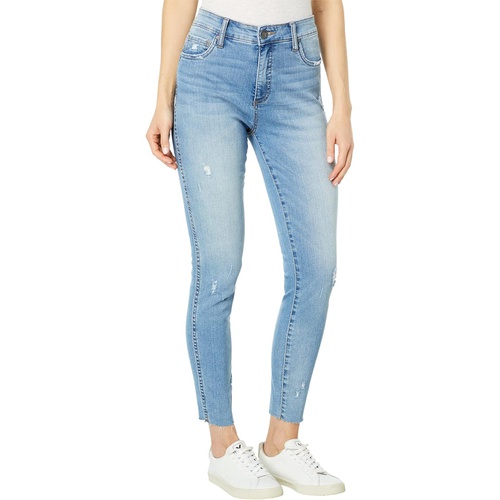  KUT from the Kloth Connie High-Rise Fab AB Ankle Skinny-Raw Hem in Preferable