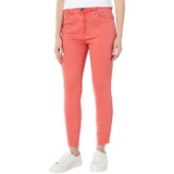 KUT from the Kloth Connie High-Rise Fab AB Ankle Skinny-Raw Hem in Coral