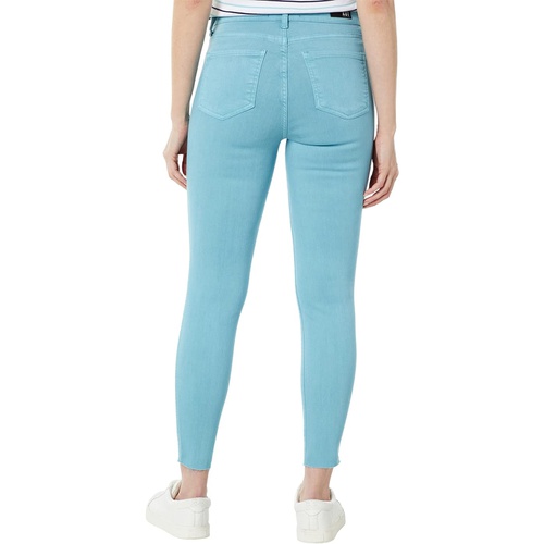  KUT from the Kloth Connie High-Rise Fab AB Ankle Skinny-Raw Hem in Sky Blue