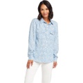 Karen Kane Print Chambray Shirt