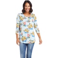 Karen Kane 3/4 Sleeve Shirttail Tee