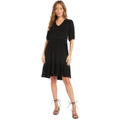 Karen Kane Poof Sleeve Tiered Dress