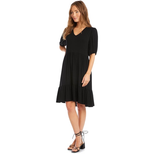  Karen Kane Poof Sleeve Tiered Dress