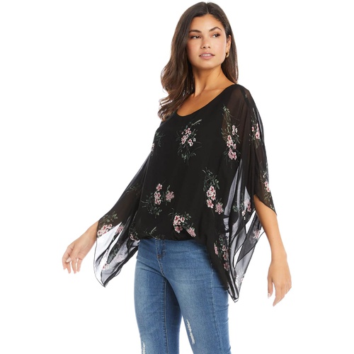  Karen Kane Blouson Scarf Top