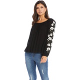 Karen Kane Embroidered Sleeve Top