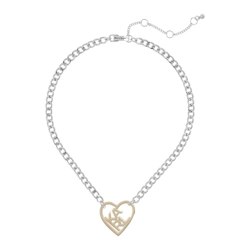  Karl Lagerfeld Paris Heart Logo Chain Necklace