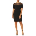 Karl Lagerfeld Paris Womens Scuba Crepe Sheath Dress