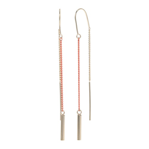  Karl Lagerfeld Paris Enamel Chain Threader Earrings