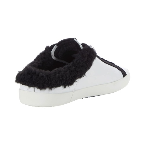  Karl Lagerfeld Paris Leather Faux Fur Lined Backless Sneaker On Banded Sole