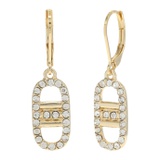 Karl Lagerfeld Paris Small Pave Link Drop Earrings