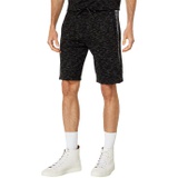 Karl Lagerfeld Paris Contrast Fabric Shorts with Mesh