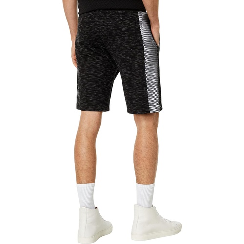  Karl Lagerfeld Paris Contrast Fabric Shorts with Mesh
