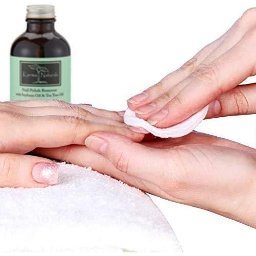  Karma Organic Nail Polish Remover-Tea Tree Oil Based Formula, moisturize and Nourish Nails