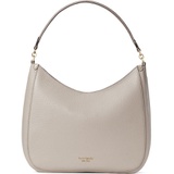 kate spade new york roulette large leather hobo bag_WARM TAUPE