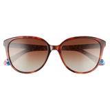 kate spade new york vienne 54mm polarized cat eye sunglasses_HVN / BROWN GRADIENT POLZ