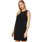 Kate Spade New York Ribbon Lace Applique Crepe Dress