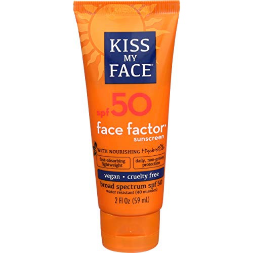  Kehe Solutions Kiss My Face Face Factor Face + Neck Sunscreen SPF 50 2 OZ